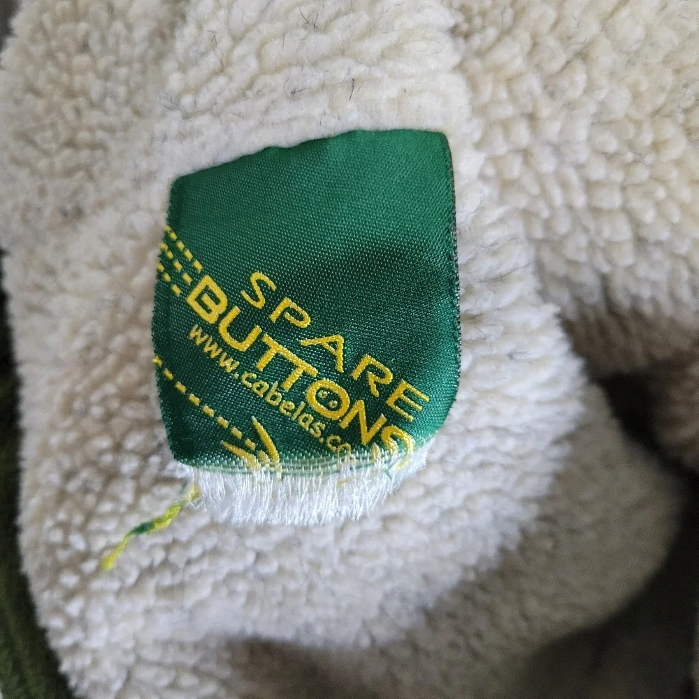 Cabela's Kid's Green Fleece Jacket, Size L